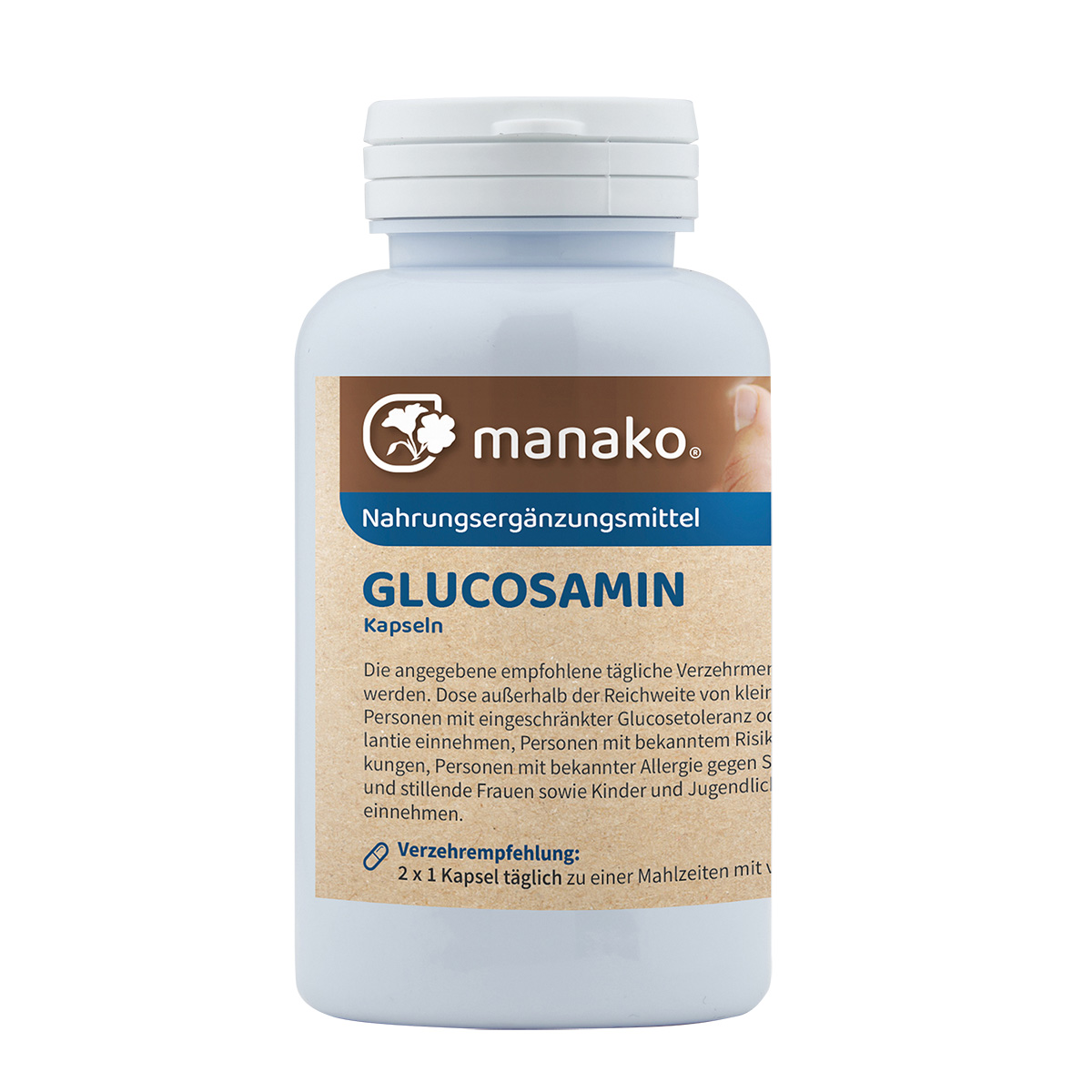 manako Glucosamin Kapseln, 120 Stück, Dose a 90 g
