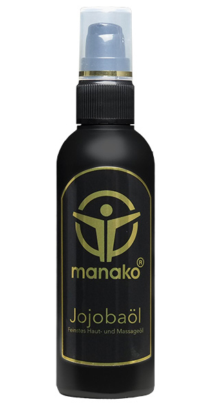 manako Jojobaöl (Hautöl/ Kosmetiköl/ Massageöl), 100 ml Pumpfläschchen