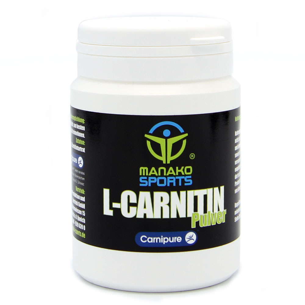 manako sports L-Carnitin Pulver (Original Carnipure™), 125 g Dose